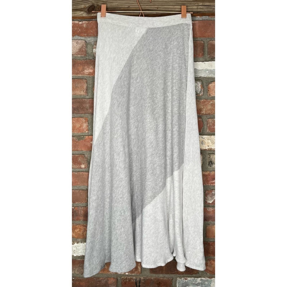𝅺shi Cashmere Handmade in Scotland Grey A-Line Skirt Size Small - Picture 2 of 4